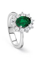Anello Salvini Donna in Oro bianco Smeraldo 0.72 Ct 20098251 - 20098251